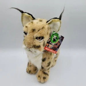 1985 Vintage World Wildlife Fund Lynx Plush Stuffed Animal Appx 11" - Picture 1 of 6