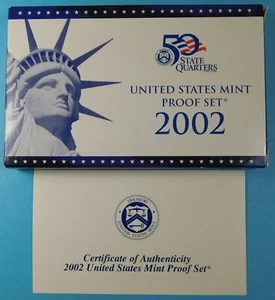 2002 U.S. PROOF set in original Mint Holders - Proof - San Francisco mint - Picture 1 of 2