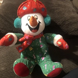 Vintage 1995 Frosty The Snowman “10 Plush Trendmasters Christmas Holiday Plush  - Picture 1 of 11