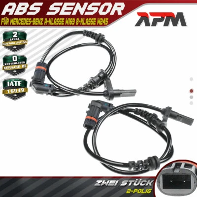 2x ABS Sensor Vorderachse für Mercedes-Benz A-Klasse W169 B-Klasse W245 04-12 - Bild 1 von 4