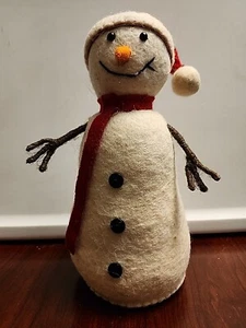 Felt Snowman Christmas tree topper or table decor - Picture 1 of 17