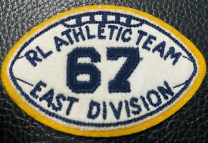 Genuine American PRL "RL Athletic Team 67 East" Fabric Embroidered Patch Emblem 