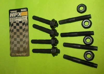 HPX Carburetor Stud Kit 2.000" 5/16"-18 Black Oxide w/ Nuts 2 sets Holley Demon - Image 1 of 4