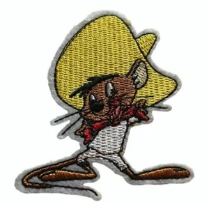 Looney Tunes Speedy Gonzales 2 3/4" Tall Embroidered Iron on Patch - Picture 1 of 1