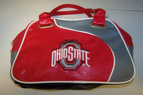 Ohio State Buckeyes Perf-ect Bowler Handbag Purse Tote Personal Organizer Cover