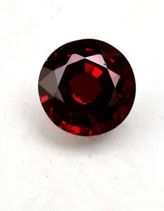 Natural Red Garnet Round Cut 8.45 Ct Loose Gemstone From Mozambique For Ring - Picture 1 of 5