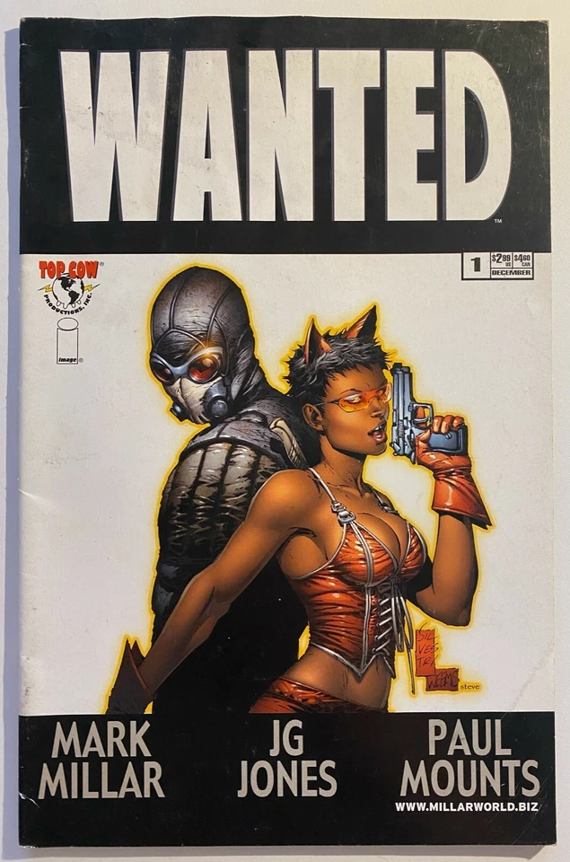 WANTED 1 Variant Silvestri / TOP COW  IMAGE Comic English 7.0 FN+ / 2003 - Imagen 1 de 1
