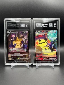 Pokémon Mimikyu V & VMAX Brilliant Stars TG16 / TG 17 TAG 9 MINT - Picture 1 of 6