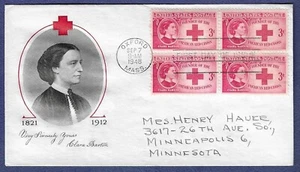 1948 FDC 3c Clara Barton/Red Cross issue Fulton cachet #967 - Picture 1 of 2