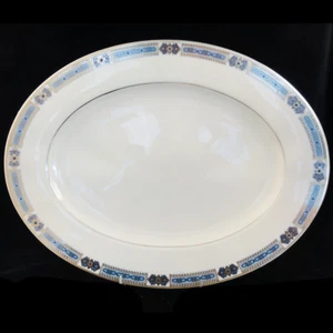 JEWELS SAPPHIRE by Lenox Oval Platter 13.25" long NEW NEVER USED made in USA - Picture 1 of 3