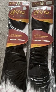 8 Inches Straight Hair 1# Natural Black 100% Human Hair Sew In  Twin Pack - Picture 1 of 2