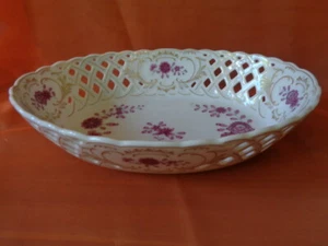 Durchbruch Porzellan Schüssel 26 x 18 cm Linderhof von Hutschenreuther - Bild 1 von 2