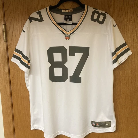 Color Rush Green Bay Packers Jersey #87 Jordy Nelson size Woman's 2XL Cover