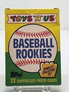 TOPPS 1989 BASEBALL ROOKIES COLLECTOR'S SET 33 SUPERGLOSS PHOTO CARDS TOY'S R US - Picture 1 of 8