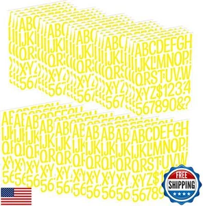 Letter Stickers 30 Sheets 1200 PCS Large Alphabet Sticker 2 Inch Vinyl Self A - Picture 1 of 5