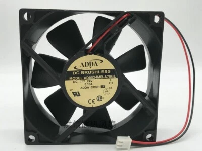 ADDA AD0824MB-A70GL 8025 DC24V 0.10A 80mm cooling fan 2pin - Image 1 of 3