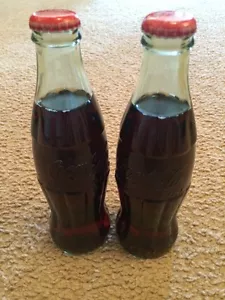 Lot of 2 Collectible Coke Coca-Cola Bottles 8 oz. WORLD OF COCA COLA ATLANTA GA - Picture 1 of 5