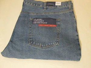 42 X 32 CROFT & BARROW CLASSIC FIT 5 POCKET JEANS - BLUE- NWT  - Picture 1 of 3