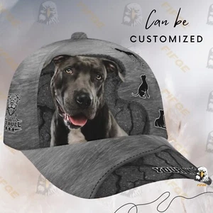 Personalized Pitbull Dog Lover 3D Cap, Custom Name Baseball Hat Gift - Picture 1 of 7