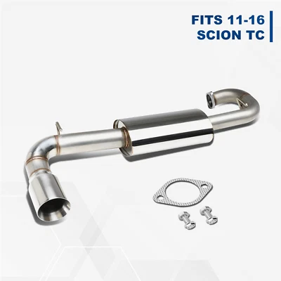 Sistema de escape trasero con punta de silenciador de acero inoxidable para 11-16 Scion tC AGT20 4" Foto 1 de 4