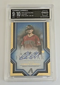 2023 Topps Fünf Sterne Corbin Carroll Auto blau, 16/25 AC 9/10 - Bild 1 von 5