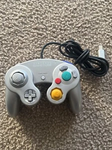 Nintendo GameCube Controller Silver Platinum DOL-003 Joystick OEM Tested - Picture 1 of 13