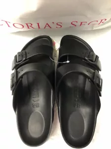 Birkenstock Arizona Essentials Sandal Slide EVA EU41 Women US 10-10.5 Wide Black - Picture 1 of 4