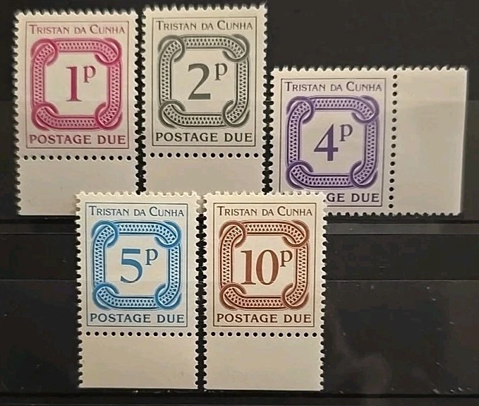 Tristan Da Cunha Scott J6a-J10a Postage Dues 1976 VF MNH Watermarked - Image 1 of 1