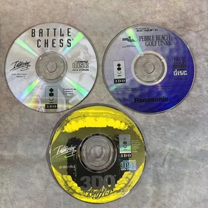 Battle Chess, Pebble Beach Golf Links, 3DO Buffet Panasonic 3DO Discs Only Lot - Bild 1 von 5