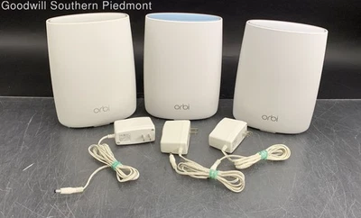 NETGEAR Orbi Router RBR50v2 & 2 Orbi Satellite RBS50v2 - Untested - Image 1 of 4