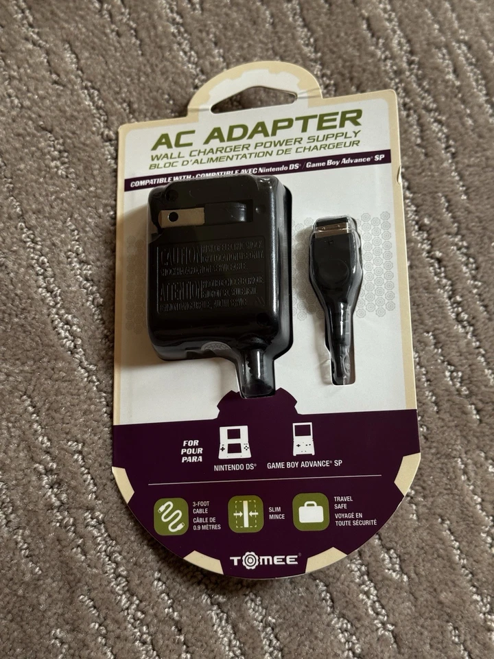 New Charger AC Adapter For Game Boy Advance SP (GBA SP) & Original Nintendo DS. - Image 1 of 4