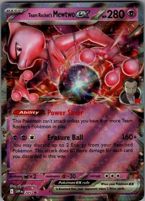 Team Rocket's Mewtwo ex Promo SV: Scarlet & Violet Promo Cards 205 NM - Image 1 of 2
