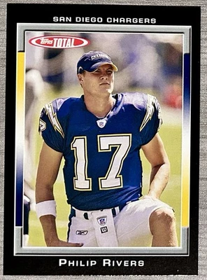 Philip Rivers 2006 Topps Total Black /50 #198 San Diego Chargers - Image 1 of 2