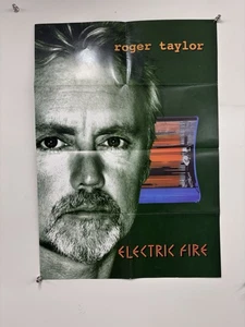 Queen Roger Taylor Électrique Fire Affiche Original Parlophone Promotion 1998 - Picture 1 of 12