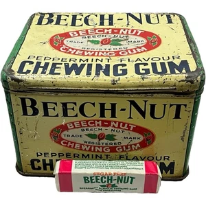 Vintage Buche Nuss Kaugummi Dose Laden Display Werbung Requisite Sammlerstück selten - Bild 1 von 16