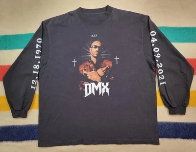 Balenciaga DMX Shirt Mens XL Long Sleeve Yeezy Tribute In Loving Memory Rap 2021 - Image 1 of 4
