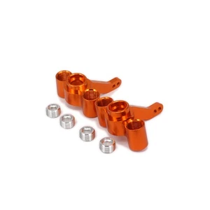 New 2pcs Orange Alloy Steering Hub Carrier 511484 For 1/10 RC Car FS truck 53810 - Picture 1 of 6