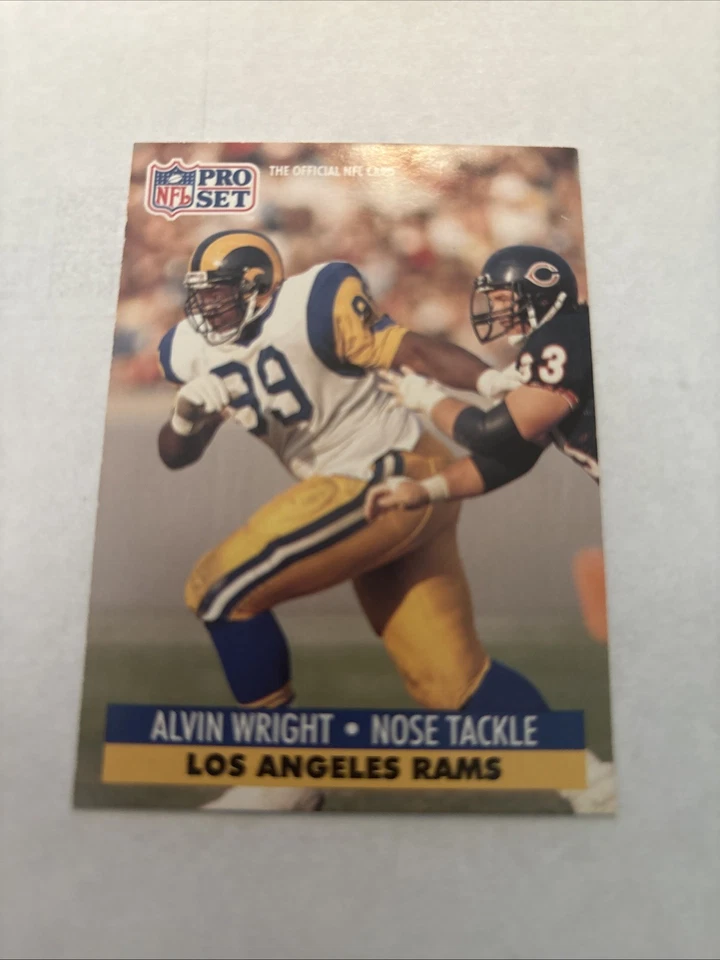 1991 Pro Set - Alvin Wright #206 - Los Angeles Rams  - Image 1 of 1