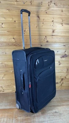Delsey Paris Softside Black Wheeled Rolling Suitcase Luggage 26” Expandable - Image 1 of 4