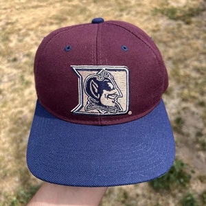 VTG 90s Duke Blue Devils SnapBack Zephyr Maroon, Blue, Cream NCAA Rare Hat - Picture 1 of 8