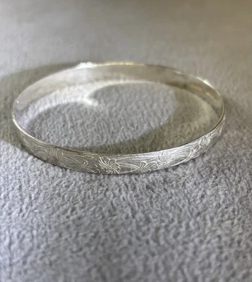 Brazalete Brazalete Vintage Plata de Ley Hecho en Jerusalén. Foto 1 de 4