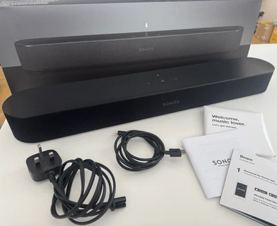 Sonos Beam Gen 1 Soundbar - Black, Original Box & Packaging - Image 1 of 4