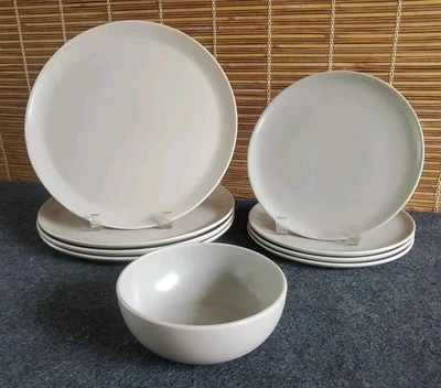 Vajilla Cajón y Barril Roscoe Gris 9 piezas ~ RARA Foto 1 de 4