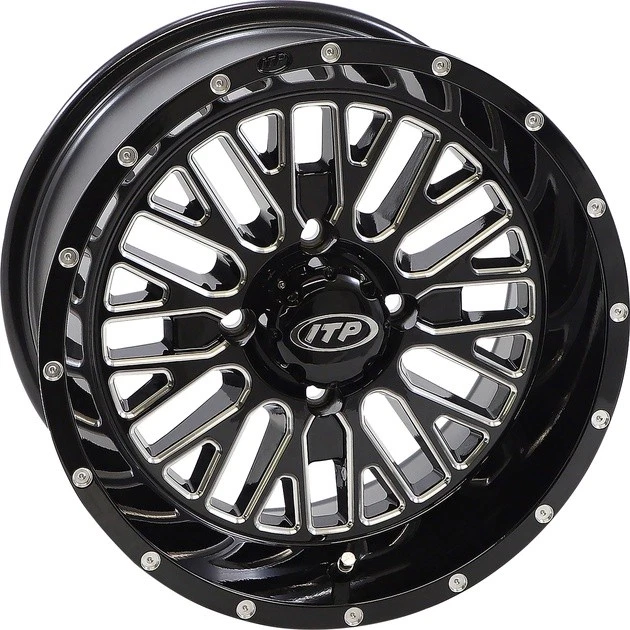 I.T.P. Momentum ATV/UTV Wheel 22x6 4/156 3.5+3 Milled Black - Image 1 of 1