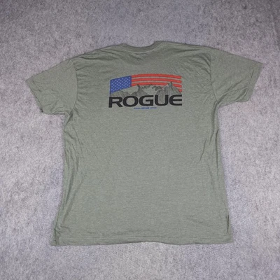 Camisa de Fitness Rogue para Hombres 2XL XXL Verde Hecha en EE. UU. Solo Gaux Levantamiento de Pesas Gimnasio Foto 1 de 4