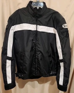 XElement Advanced Motorcycle Gear Black Padded Biker Jacket Large Zip Out Liner  - Picture 1 of 8