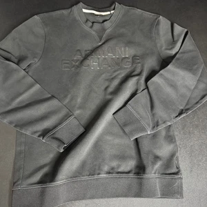 Armani Exchange Herren Sweatshirt Rundhals Langarm bestickt Logo M schwarz - Bild 1 von 6