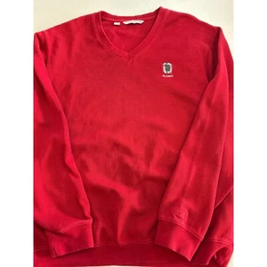 Cutter & Buck Alumni V-Neck Sweatshirt Pullover Collegiate Red L - Picture 1 of 3