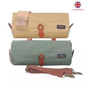 TOURBON Bike Saddle Bag Canvas Bicycle Handlebar Shoulder Pack Choose Color - Picture 1 of 40
