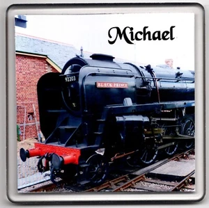 Acrílico Personalizado Posavasos Bebida Mat 4"x 4" Motor de Vapor Negro Prince Train - Imagen 1 de 1